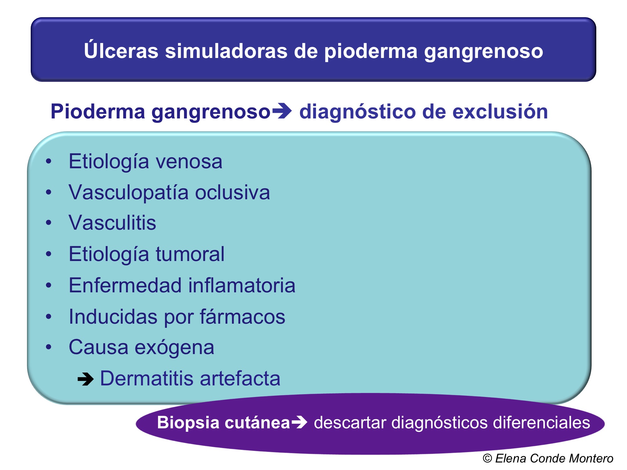diagnóstico diferencial pioderma gangrenoso